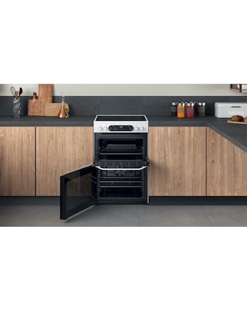 Hotpoint HDM67V9CMW/UK Electric Double Cooker - White