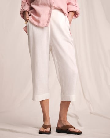 Julipa Linen Mix Cropped Trousers