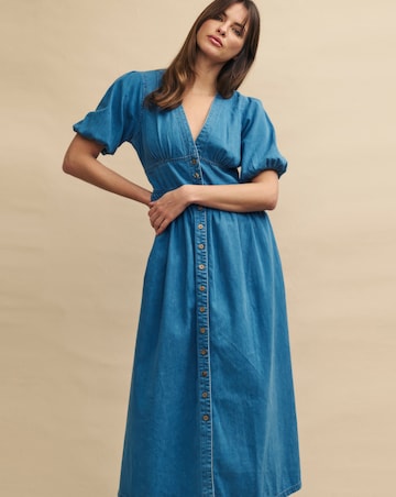 Nobody's Child Denim Starlight Midi Dress