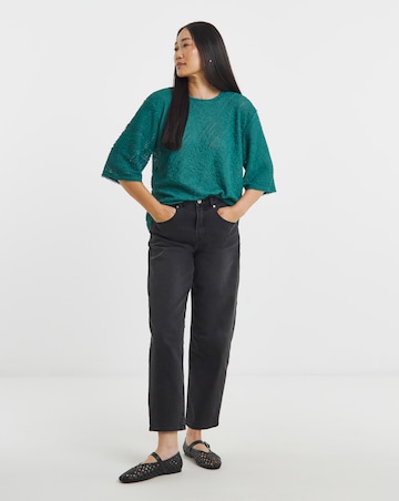 Textured Half Sleeve T-Shirt