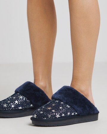 Albza Suede Closed Toe Slippers Extra Wide EEE Fit Simply Comfort