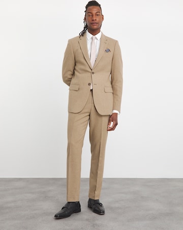 Wool Blend Regular Fit Suit Jacket