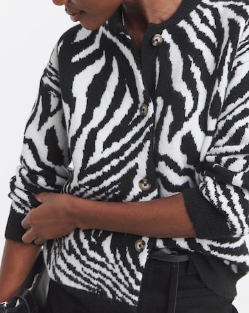 Zebra Knitted Bomber