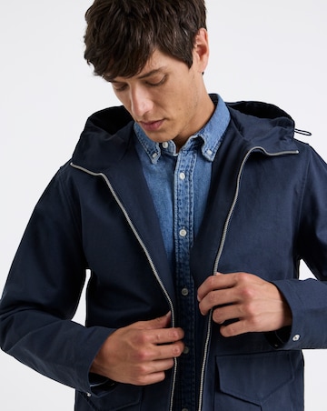 Cotton Peached Hooded Jacket