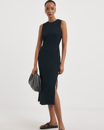 Whistles Erin Texture Midi Dress
