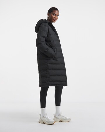 Snowdonia Black Showerproof Long Padded Jacket