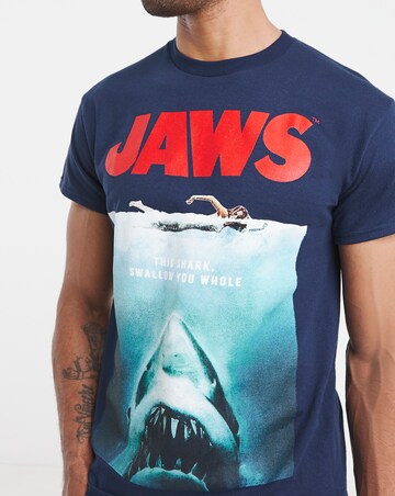 JAWS Graphic T-Shirt - Navy