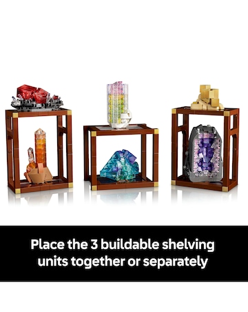 LEGO Ideas Mineral Collection, Crystal Display Shelves 21362