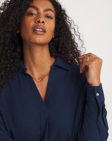 BRUSHED PULL OVER SHIRT