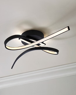LED Flush Ceiling Light Black
