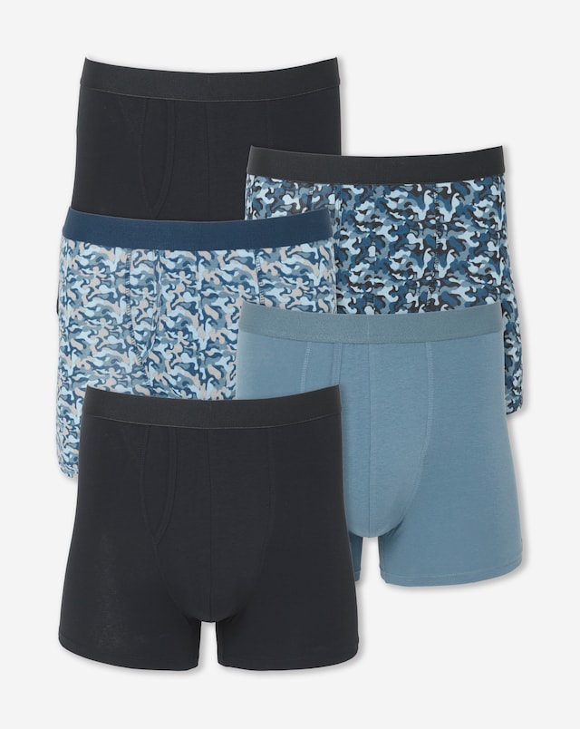 5 Pack Camo A-Front Boxers