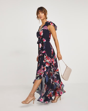Joanna Hope Printed Layered Maxi Dress