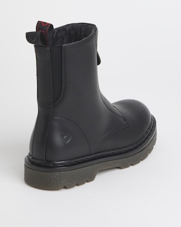 Heavenly Feet Oberon Zip Chunky Boot Wide Fit