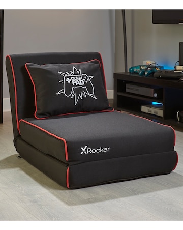 X Rocker Crash Pad Junior Foldable Z Bed Mattress and Gaming Chair