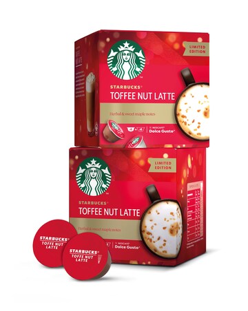 Nescafe Dolce Gusto Genio S with Starbucks Toffee Nut Bundle