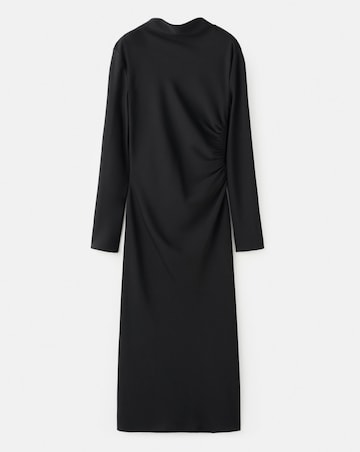 Mango Ruched Midi Dress