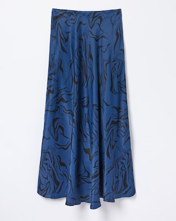 FatFace Pat Marble Midi Skirt