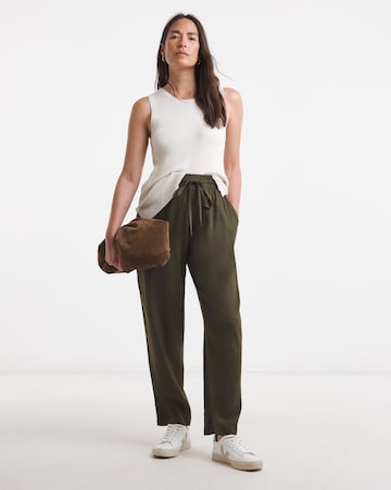 Linen Mix Tapered Trouser