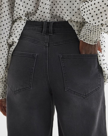 Washed Black Authentic Barrel Leg Jeans