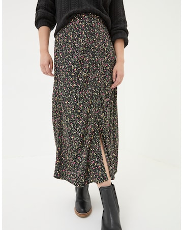 FatFace Painted Abstract Midi Skirt