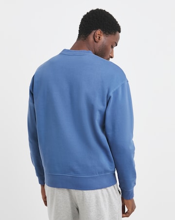 Garment Dyed Crew Sweatshirt- Blue
