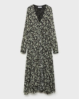 Mango Briony Floral V Neck Dress