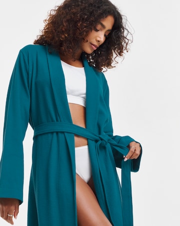 Pretty Secrets Cotton Waffle Dressing Gown