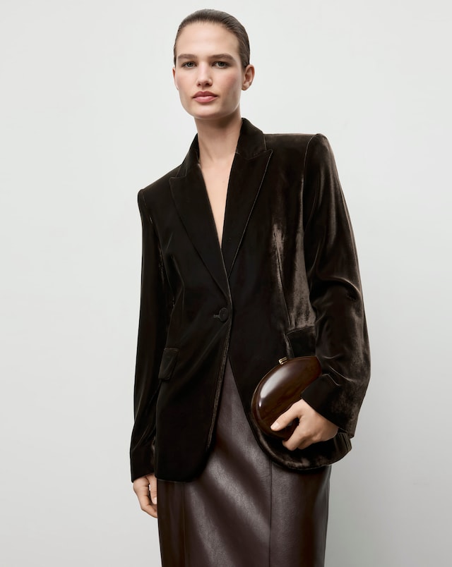 Mango Dark Brown Blazer