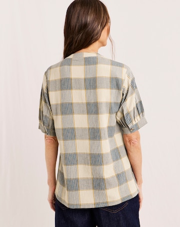Julipa Check Print Blouse