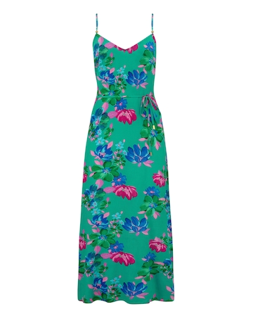 Pour Moi Melanie Sheer Viscose Tie Belt Maxi Beach Dress