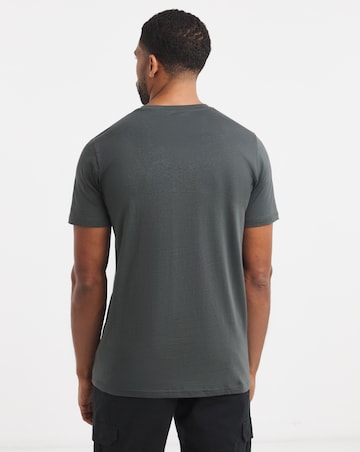 Pure Cotton Crew Neck T-Shirt Long - Green