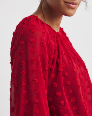 Dobby Long Sleeve Blouse