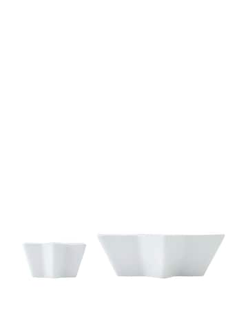 Mikasa Set of 2 Star Bowls