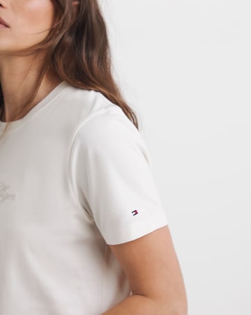 Tommy Hilfiger Lurex Script Crew Neck T-shirt