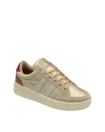 Gola Superslam Blaze II Trainers - Gold/Off White/Cerise