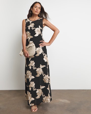 Joanna Hope MAGISCULPT Textured Mesh Dress