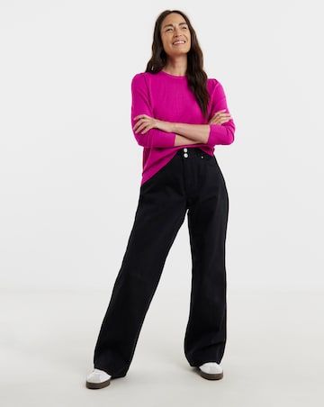 Pink Crew Neck Jumper