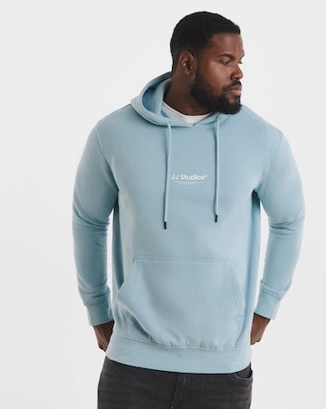 Jack & Jones Soho Logo Hoodie - Light Blue