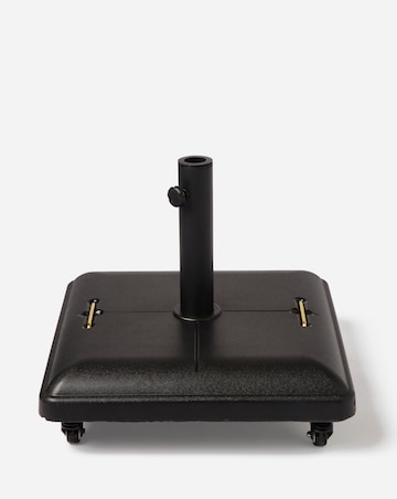 Charles Bentley Square Concrete Parasol Base with Wheels