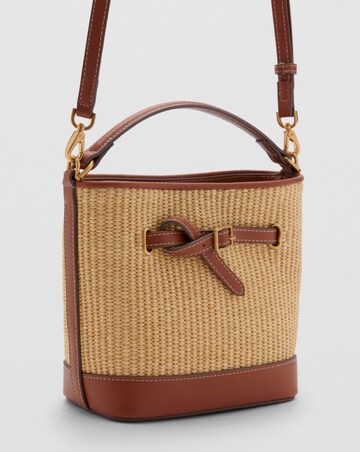 Mango Raffia Bucket Bag