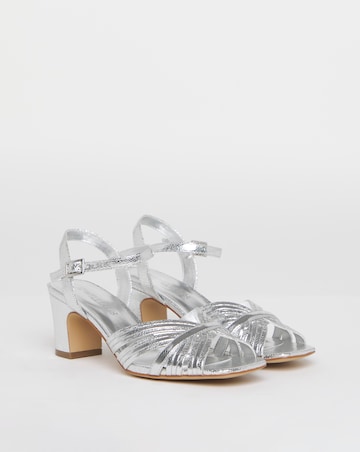 Oak Strappy Block Heel Sandals - Wide Fit (E)