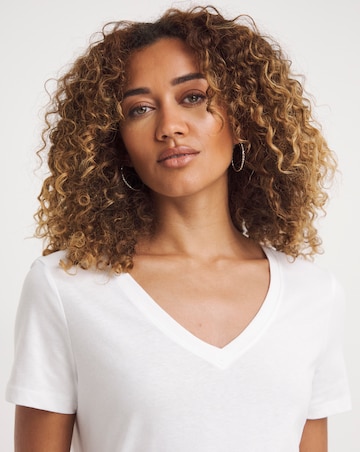 Pure Cotton 3 Pack V Neck Short Sleeve T-Shirt