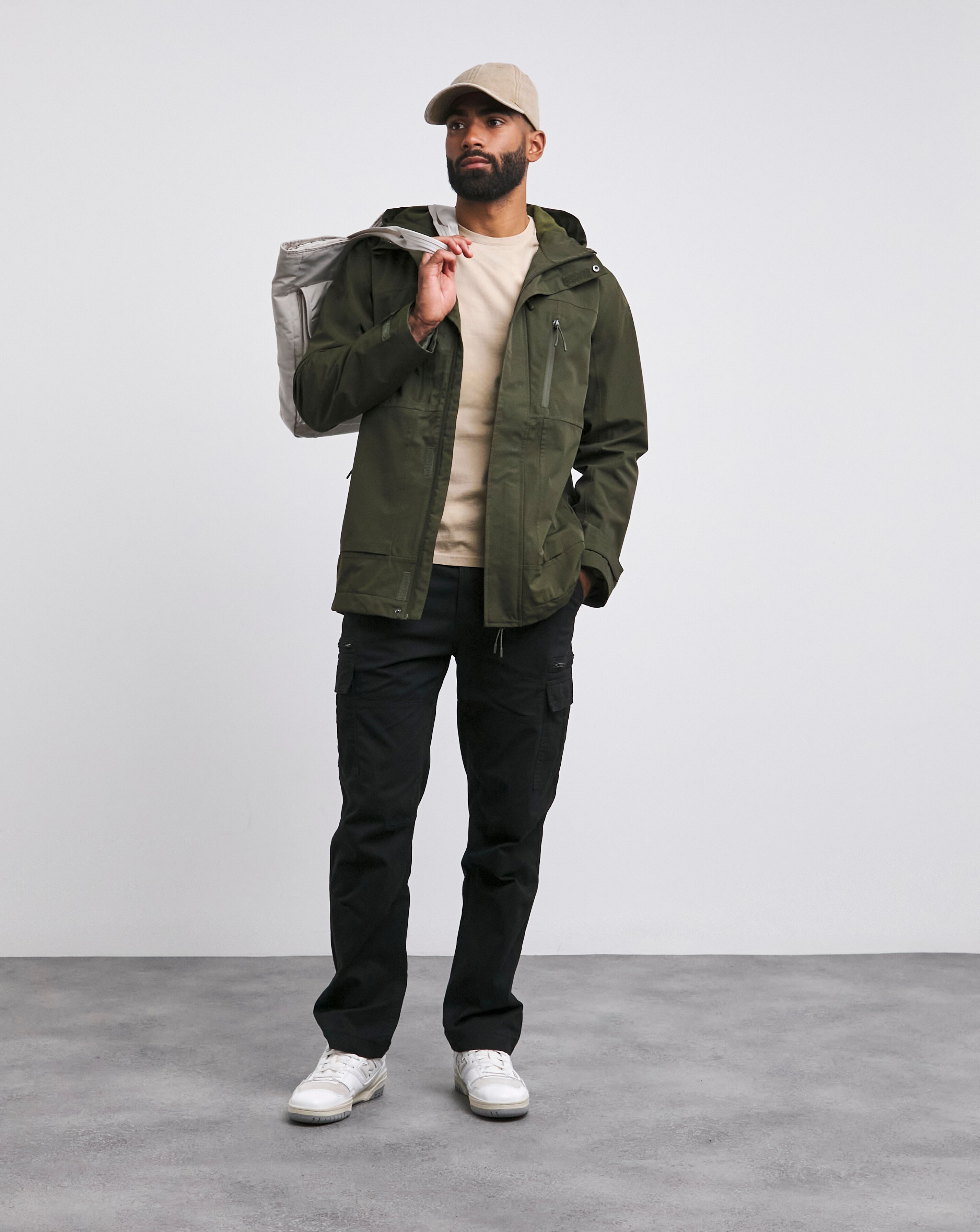 Khaki Fleece Lined Waterproof Anorak | JD Williams