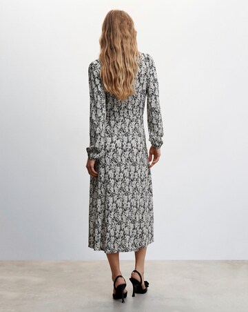 Mango Pomo V Neck Midi Dress