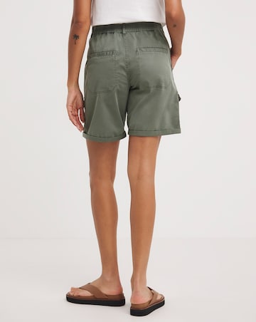Khaki Soft Cargo Shorts