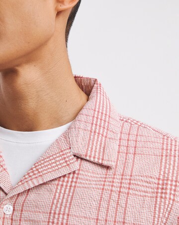 Short Sleeve Seersucker Check Shirt