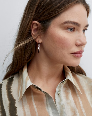 Mango Zoey Tie-Dye Stripe Midi Shirt Dress