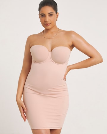 Figleaves Smoothing Padded Multiway Shaping Slip Latte