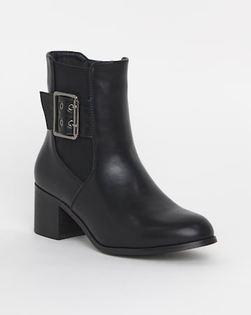 Cushion Walk Block Heel Boot E Fit