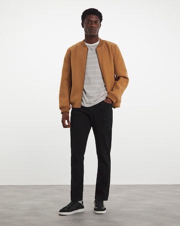 Slim Fit Stretch Gabardine Jean Black